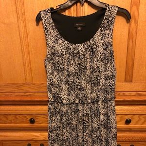 Black & White Blouson Dress
